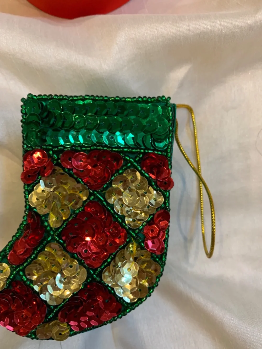 New Set 12 Christmas 2006 Sequin Ornament Boxes